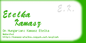 etelka kamasz business card